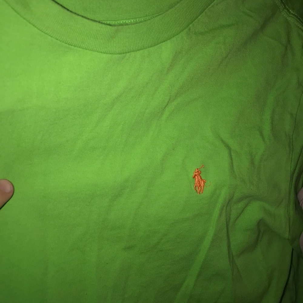 Green polo tee